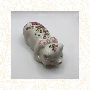 AVON 1978 Hand Decorated Flowers Pig Figurine/Sachet - by Ceramarte in Brazil